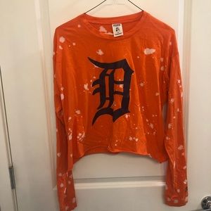 Detroit tigers cropped shirt